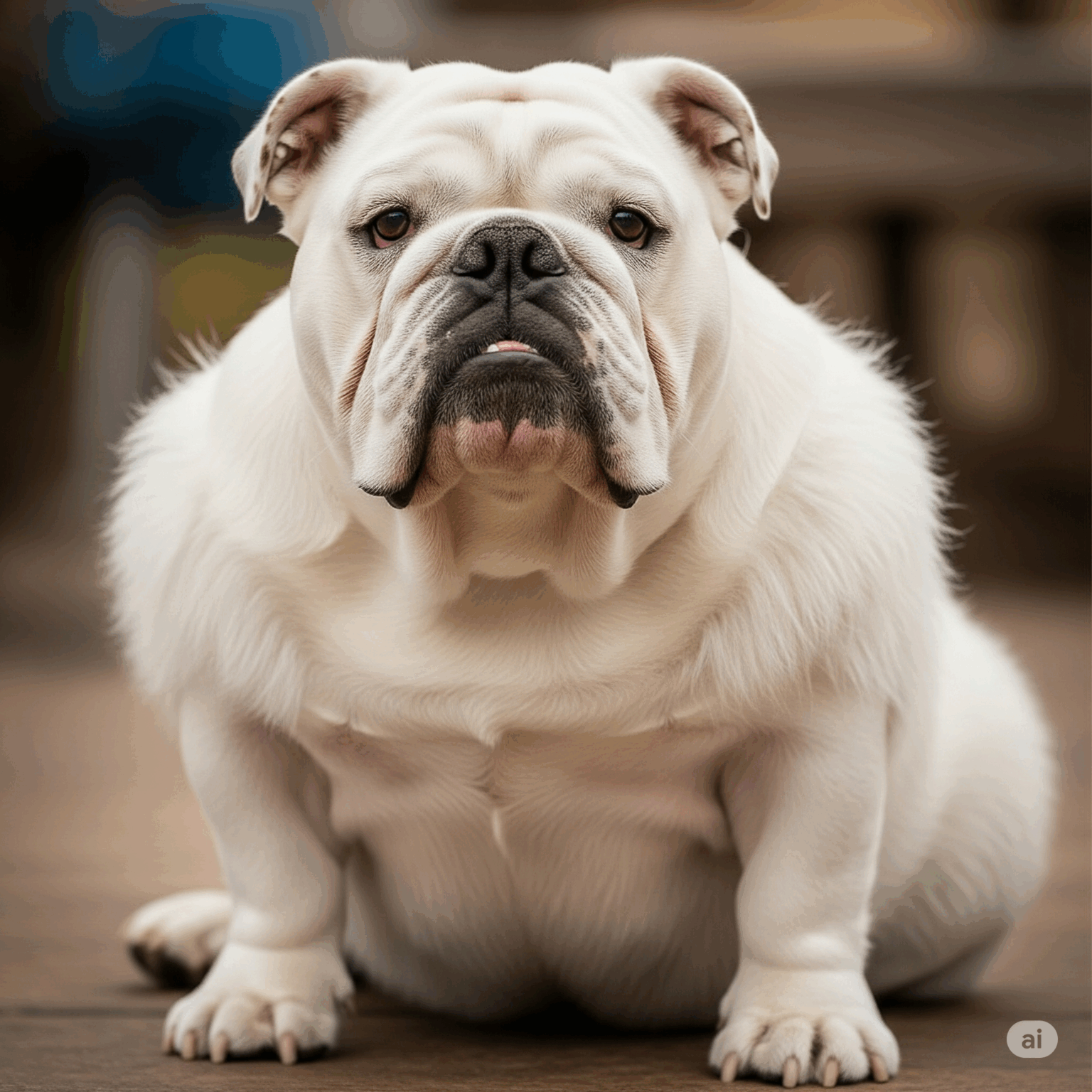 Fluffy English Bulldogs